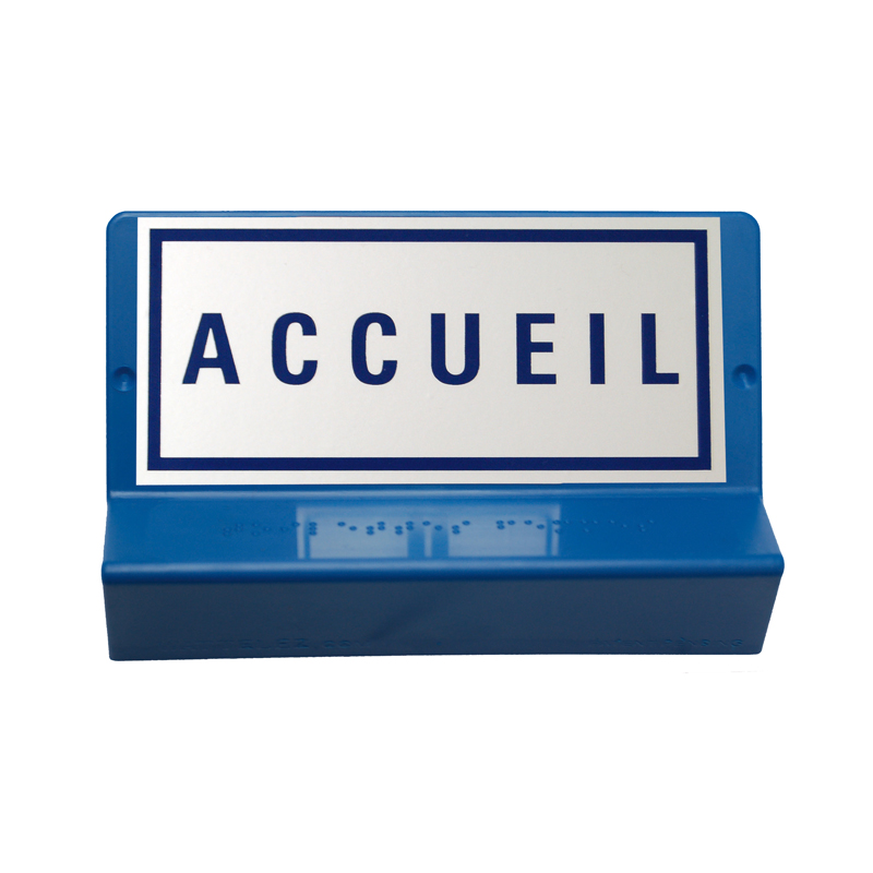 Signalisation accueil en braille
